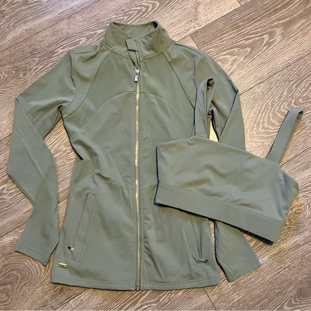 Lune Active River Running Jacket & Sports Bra Set - Size Small